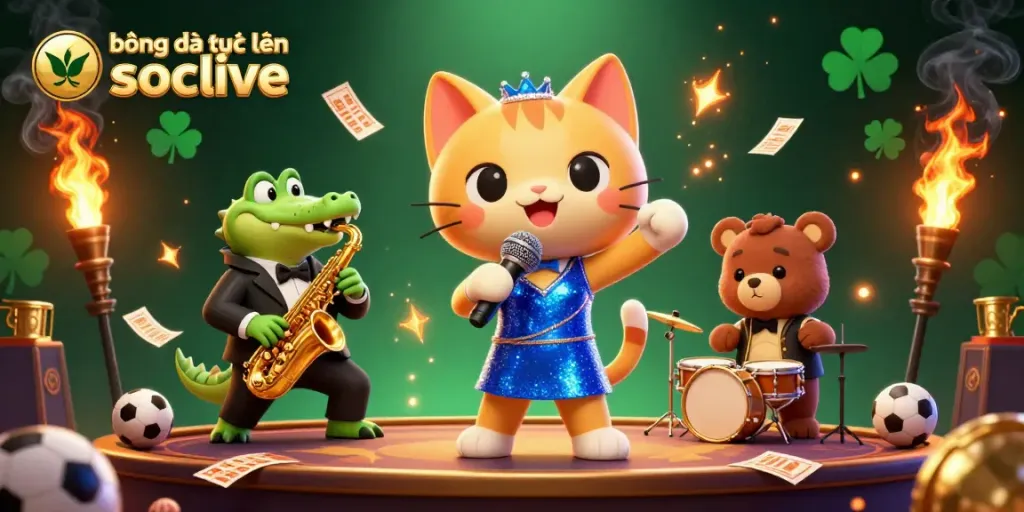Experience thrilling bóng đá trực tuyến socolive action with engaging characters in a vibrant casino atmosphere.