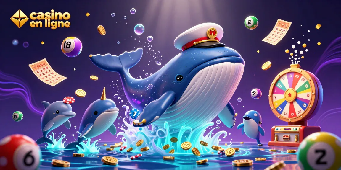 Vivez l'excitation du casino en ligne avec des personnages vibrants et des éléments de jeu animés dans une scène sous-marine captivante.