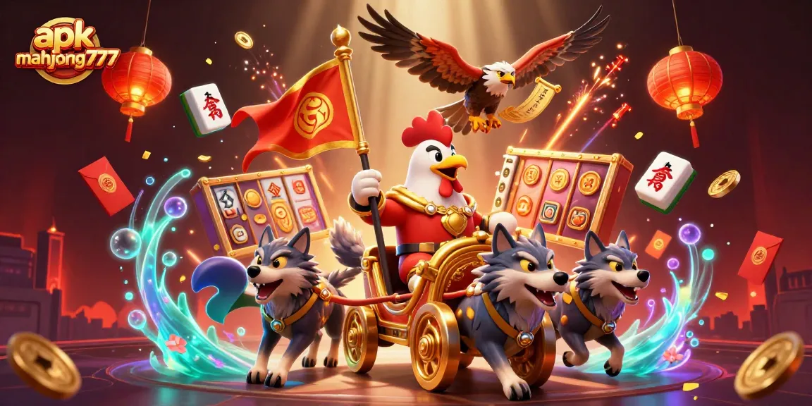 Experience high-stakes play with apk mahjong777, featuring vibrant 3D elements and thrilling casino graphics.