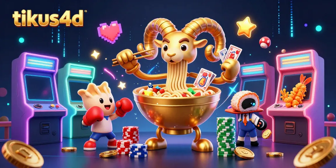 TIKUS4D menghadirkan ilustrasi menarik dari nuansa permainan kasino dengan karakter unik dan elemen game.