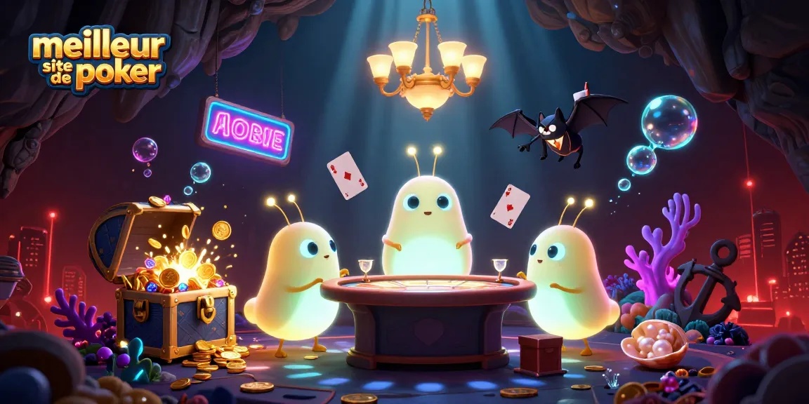 Voyez le meilleur site de poker s'illuminer avec des vers luisants, un croupier chauve-souris et des trésors sous-marins.