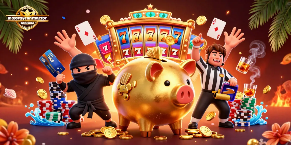 Experience the excitement of masonrycontractorstatenisland with this vibrant slot gaming illustration.