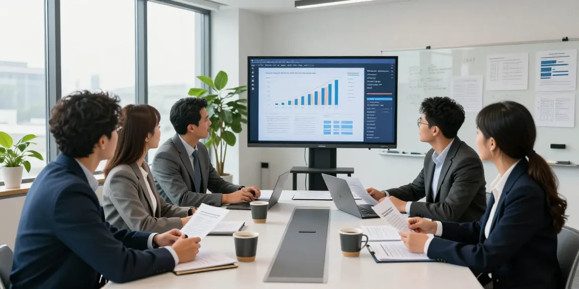 Clinton Orr's financial advisory team collaborating on a comprehensive financial plan in a modern office.