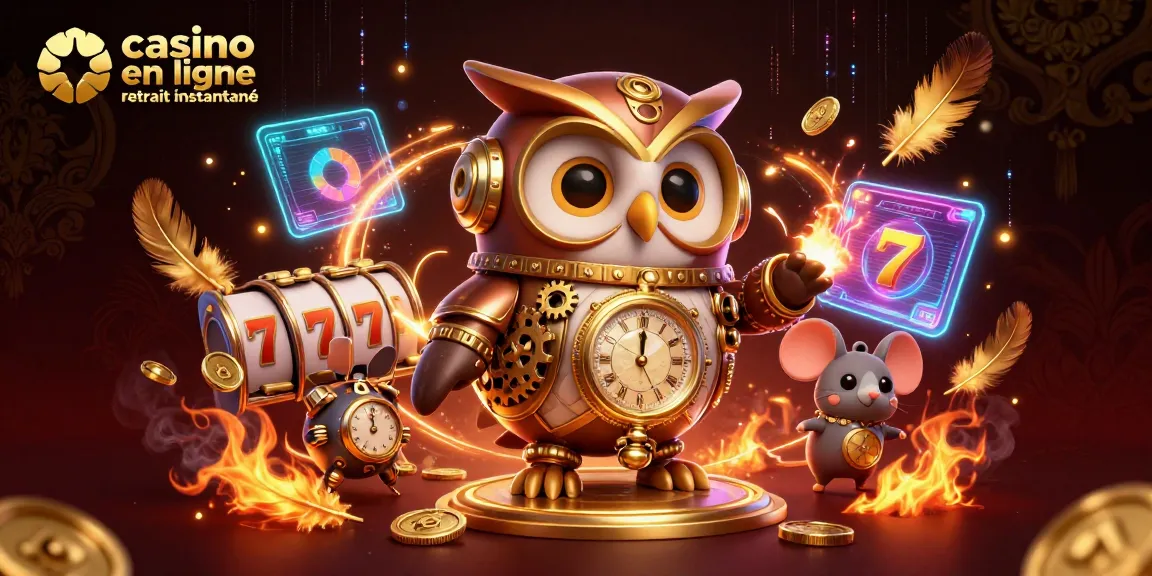 Profitez de l'expérience du casino en ligne retrait instantané avec des éléments futuristes et classiques.