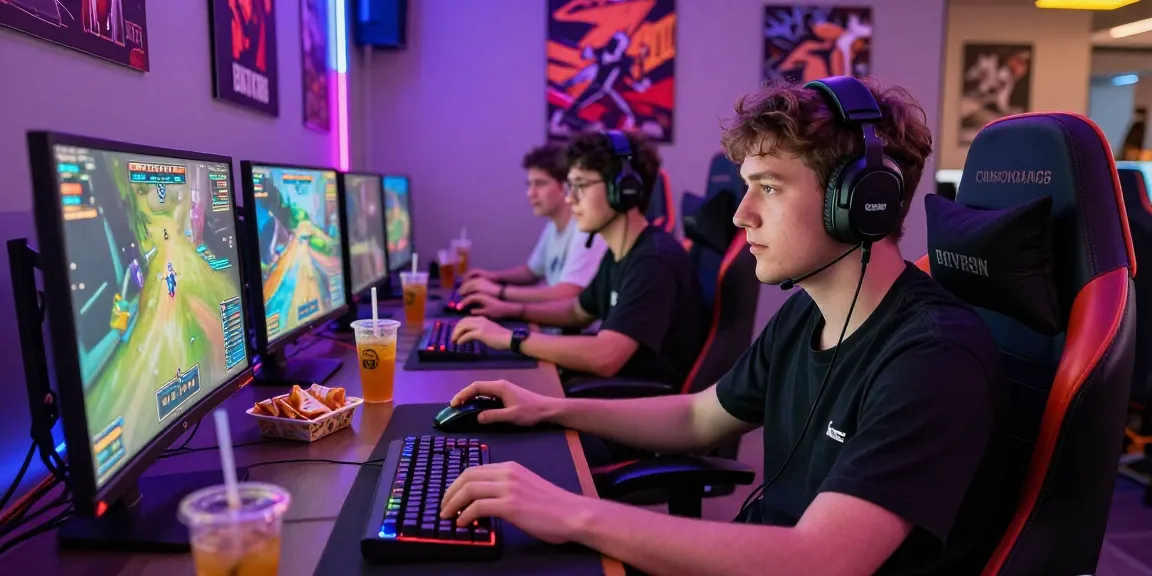 Gamer memainkan BATIK88 dengan hadiah jutaan di ruang permainan online, menunjukkan suasana kompetitif dan hadiah yang menarik.