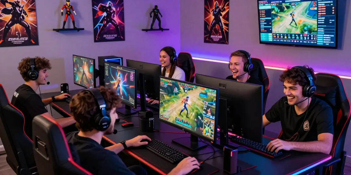 Players enjoying an immersive gaming experience with pakde4d in a vibrant gaming setup